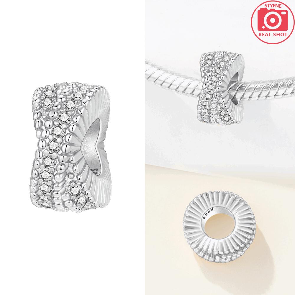 Original Copper Charms Star Moon Zircon Pendant Planet Beads Fit Bracelet Anniversary Fine Gift Accessory Diy Making