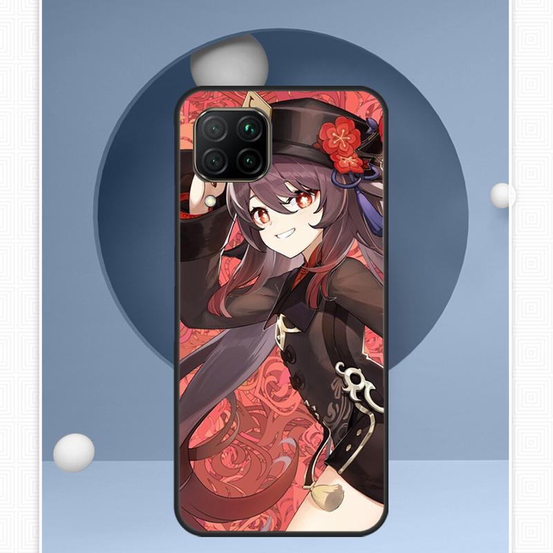 Hu Tao Genshin Impact Cartoon For Huawei Nova Y91 Y60 Y70 Y72 Y90 Y61 12s 12i 11i 8i 10 9 SE P20 P40 Lite P30 P60 Pro Case