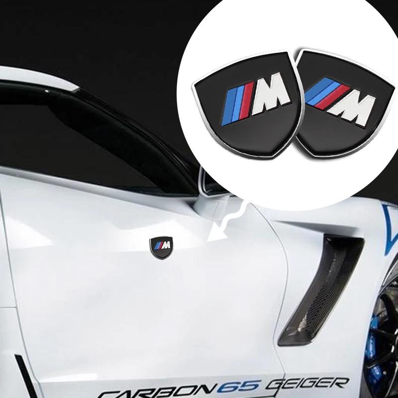 1/2 STUKS Auto Schild Carrosserie Kofferbak Stickers 3D Metalen Embleem Decal Auto Accessoires Voor BMW Performance F10 F20 F30 F40 E92 E91 G20 G30