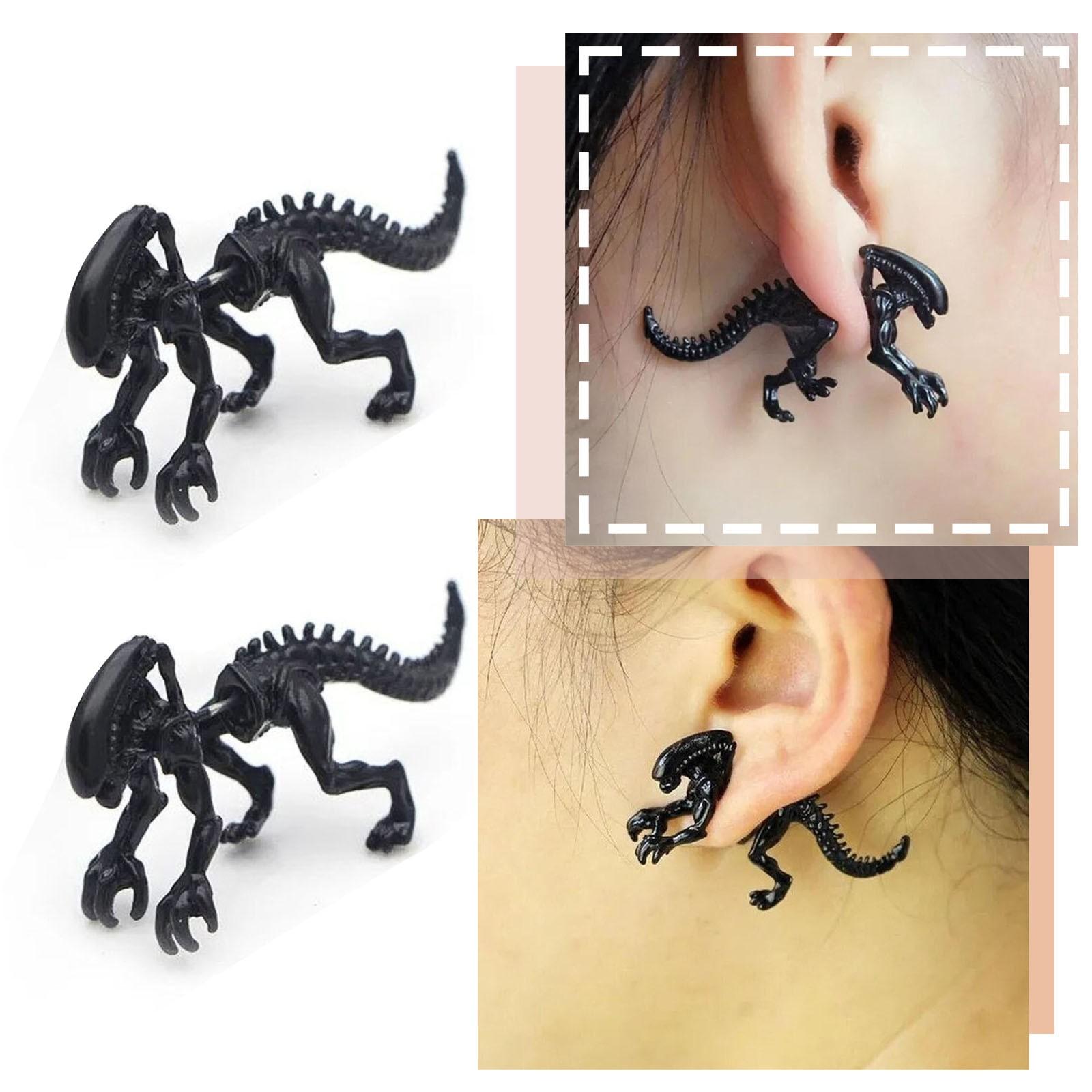 

(Отличный дом)Cool Alien Серьги Уникальный дизайн Серьги Шпильки Серьги