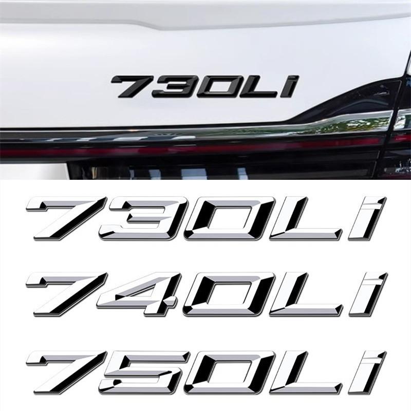 For BMW 7 Series E65 E66 F01 F02 F03 F04 G11 G12 G70 3D Car Tail Trunk Letter car sticker 730Li 740Li 750Li Emblem Sticker