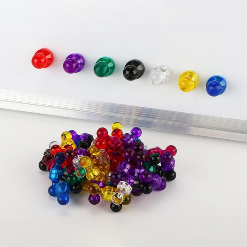 10 Counts Magnetic Push Pins for Fridge Calendars School Whiteboards Bulletboard