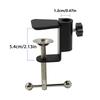 Adjustable Aluminum Alloy Desk Mount Clamp Metal Mic Clamp Holder for Microphone Scissor Arm Lamp Soft Protective Pad