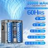 Rechargeable 10000mAh Waist Fan with 5 Speed Options and 60 Hour Runtime Lightweight Portable Cooling for Outdoor Adventures