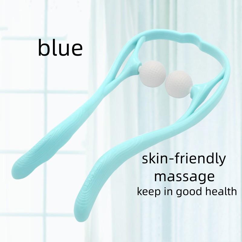Manual Cervical Massager for Neck and Neck Clamp, Multifunctional Shoulder and Neck Unblocking Device, Roller Press