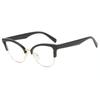 New Cat Eye Half Frame Anti Blue Light Reading Glasses Women Fashion Luxury Brand Ladies Flexible Optical Eyewear