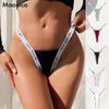 Europeisk Størrelse Dame Sømløs Tanga Sexy Sport Europeisk og Amerikansk Fitness Bokstav Bikini Truser