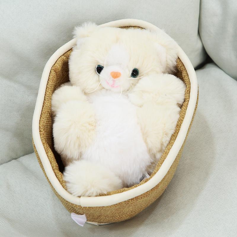 Süßes Waschbär-Stofftier Panda Kuscheltier Puppe Weiches Kreatives Geschenk für Hundebett