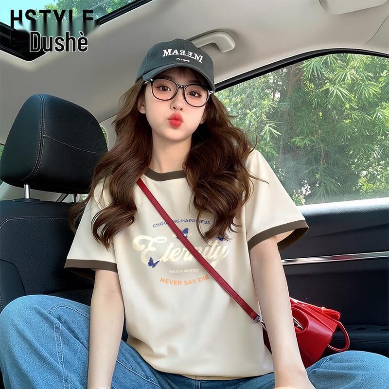 Handu Yishe Women s 2026 Summer Loose Cotton T-Shirt M