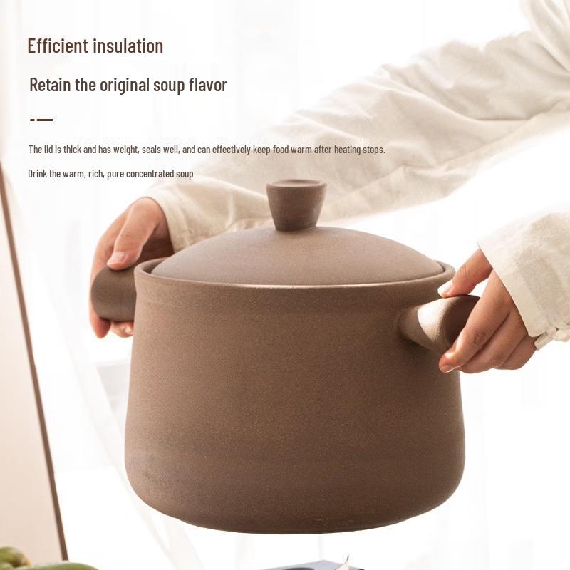 Wutuo Traditional Glaze-Free Clay Soup Pot