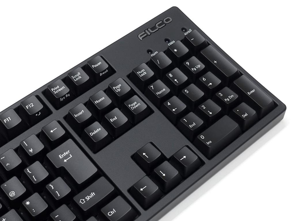 FILCO Teclado Mecánico Majestouch 3 Eje Marrón Tamaño Completo 108 Teclas Japonés Kana Funciones Multimedia Equipado con Teclas PBT Moldeadas en 2 Colores Negro Mate