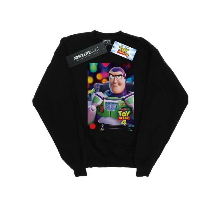Disney Mens Toy Story 4 Buzz Lightyear Poster Sweatshirt