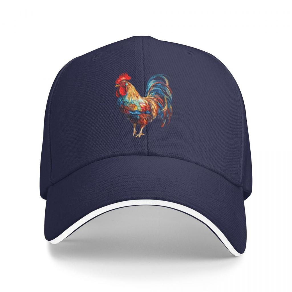 Lifelike Rooster Denim Chicken Baseball Caps Snapback Baseball Hats Breathable Casual Casquette Outdoor Unisex