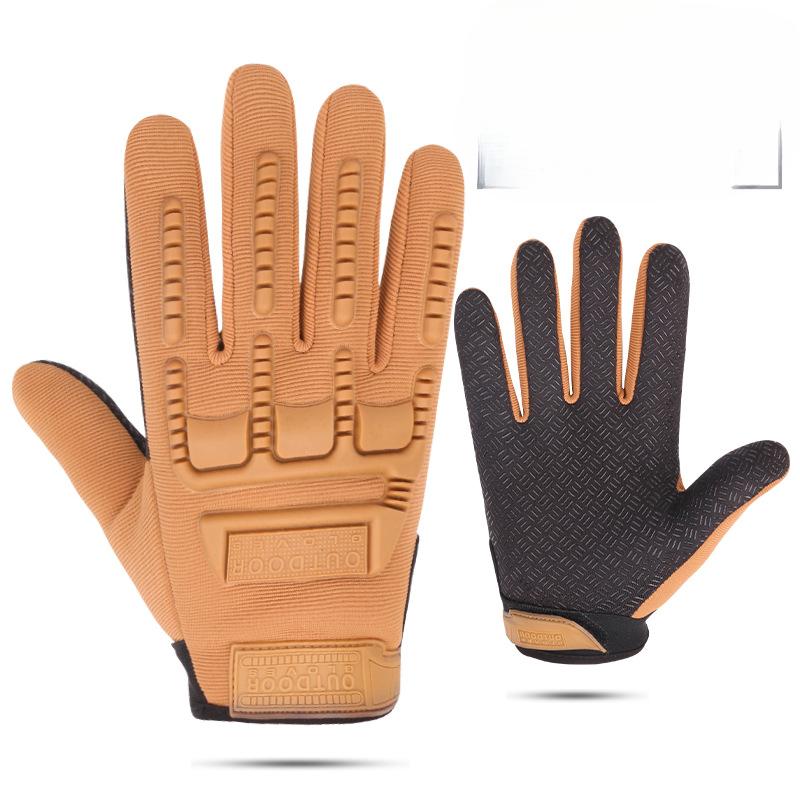 Outdoor Tactical Gloves Cycling Mountaineering Anti Slip Men and Women Anti Slip Military Fans Field Training Performance Full Finger Fitness Gloves