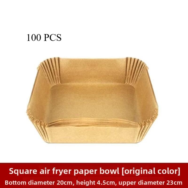 50/100Pcs Disposable Non-Stick Paper Round Air-Fryer Paper Liners Air Fryer Baking Papers Airfryer Paper Kitchen Accessories