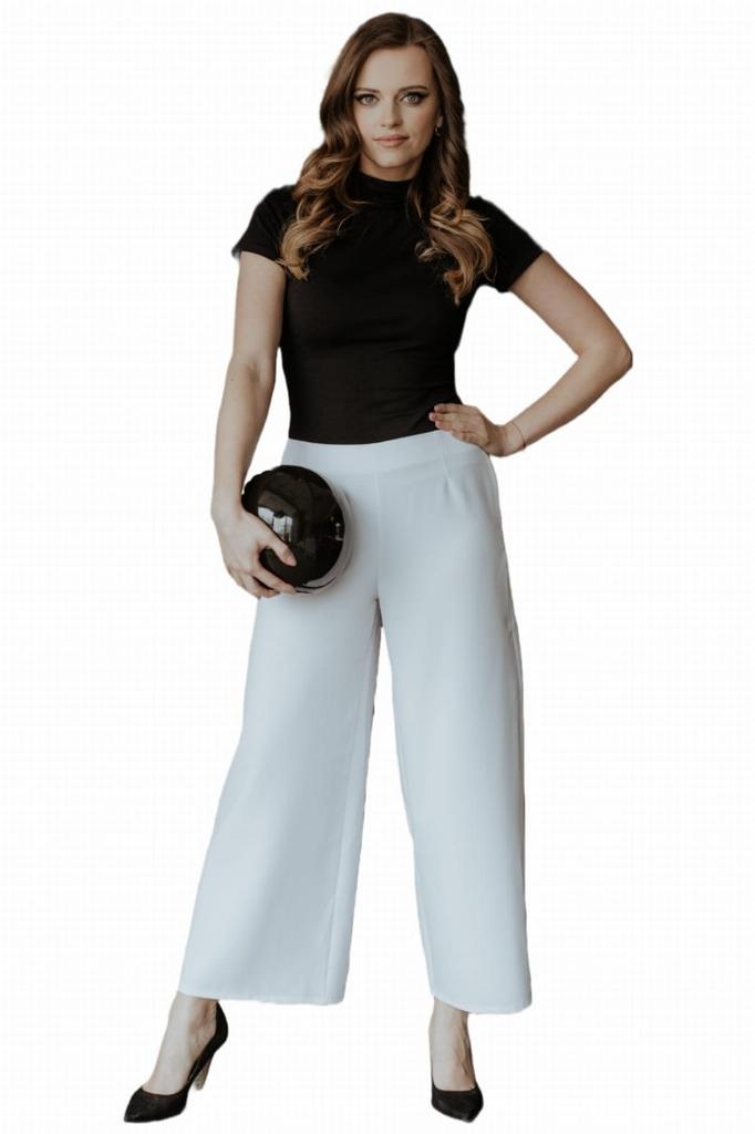 Wide leg trousers T375 black XS