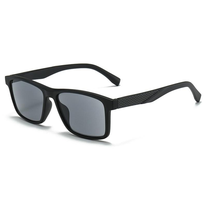 Occhiali da Sole Presbiopia Stile Sportivo Diottria Fino a +4.0 Montatura Quadrata Classica Occhiali da Sole per Donna Lente Grigia Occhiali da Esterno per Uomo