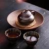 100ml Retro Kiln Water Fired Calabash Pot Kiln Change Retro Ceramic Small Capacity  Pear ShapeTeapot Kung Fu Brewing Tea Pot
