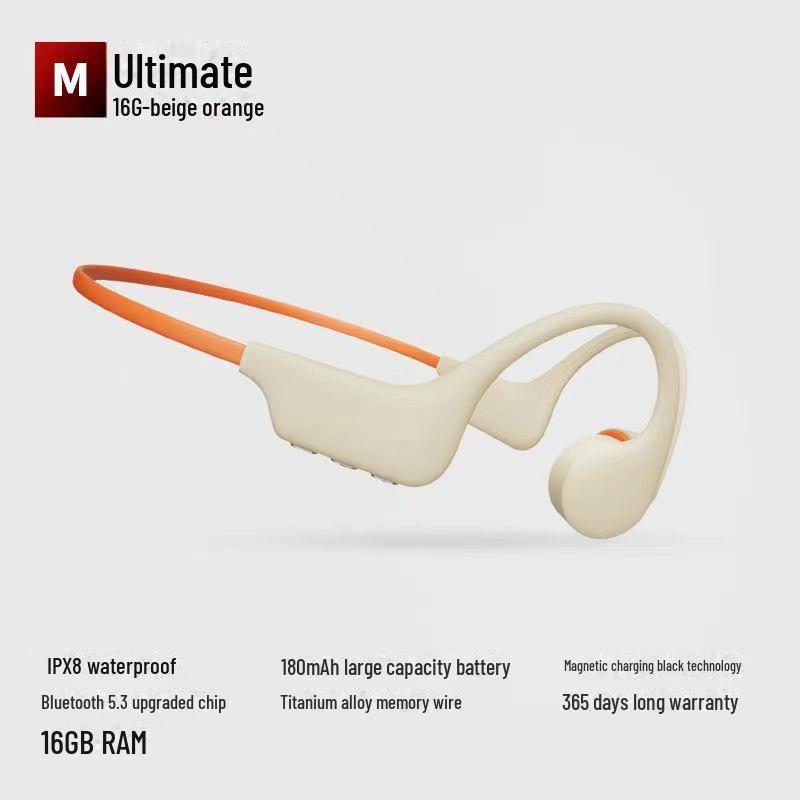 Sounder Sports Neck-Hanging Bone Conduction Bluetooth 5.3 Wireless Headset