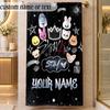Beach TowelStray Kids Custom Name Text Personalized Soft Towel for Beach Pool Indoor Home Decor Gift