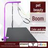 Pet Grooming Table with Fixed Boom, Bracket, and Hanging Rope Clamp