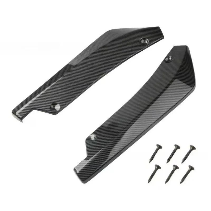 Nuovi 2 Pezzi Spoiler Laterale Diffusore Canard Sottoparaurti Posteriore Lip Wrap Splitter per A3 A4 S3 S4 B7 B8 B9 RS S-LINE Accessori Auto
