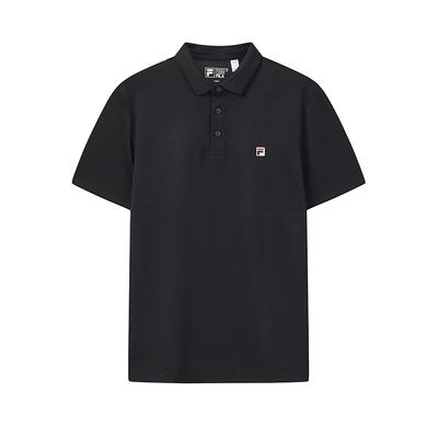 Heritage Simple Classic Casual Versatile Comfortable Short Sleeve Polo Shirt Men Tops Black F51M628101FBK