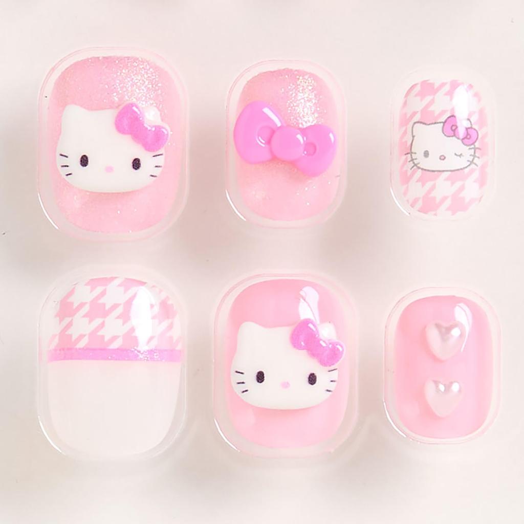 Sanrio Nail Tips Love Hello Hello Kitty Pink 15 and 882712 (I Kitty) (Ages Up)