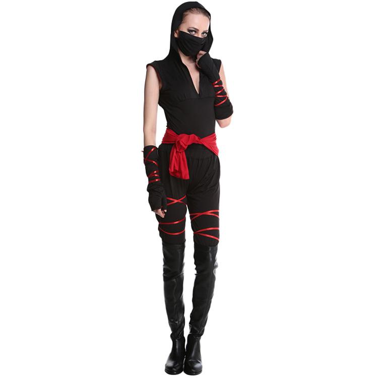 Female Naruto role-playing game uniform, female samurai Halloween costume