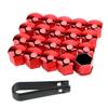 Car Wheel Hub Lugs Nuts Bolts Cover Protective Cap Dust Protective Tyre Valve Screw Cap Cover 20 Pack, Colorful