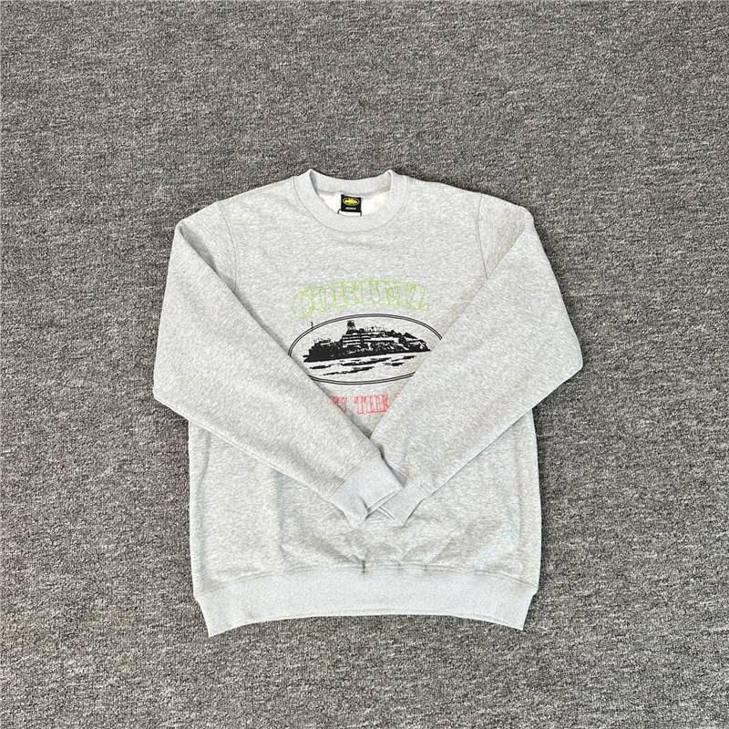 Corteiz Alcatraz Print Oversized Streetwear Hoodless