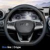 High Leather Braid On Car Steering Wheel Cover Wrap For BAIC BJ20 BJ30 BJ40 BJ60 BJ80 BJ90 F40 37-38CM Steering-Wheel Protector