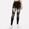 Women Fashion Pocket Wild Slim Fit Tight Pants