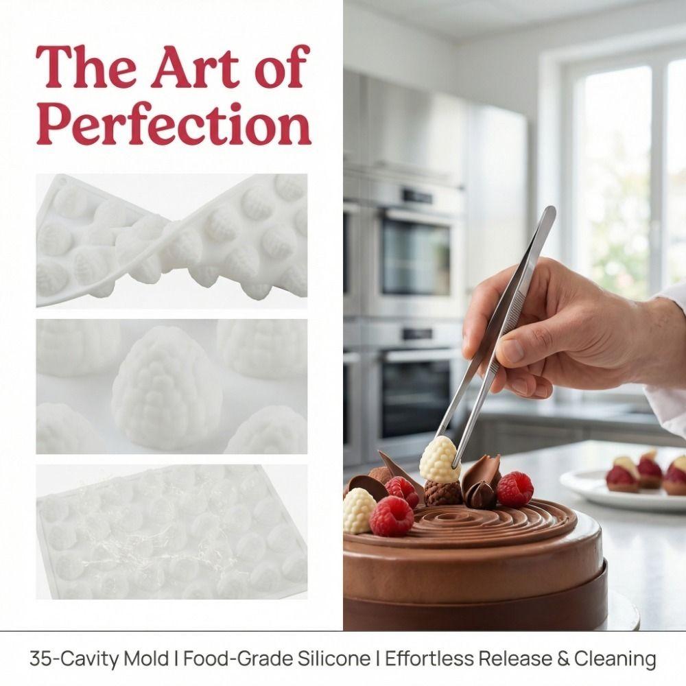 Reusable Mousse Cake Mold Raspberry Chocolate Dessert Mold Pudding Mould  Afternoon Tea