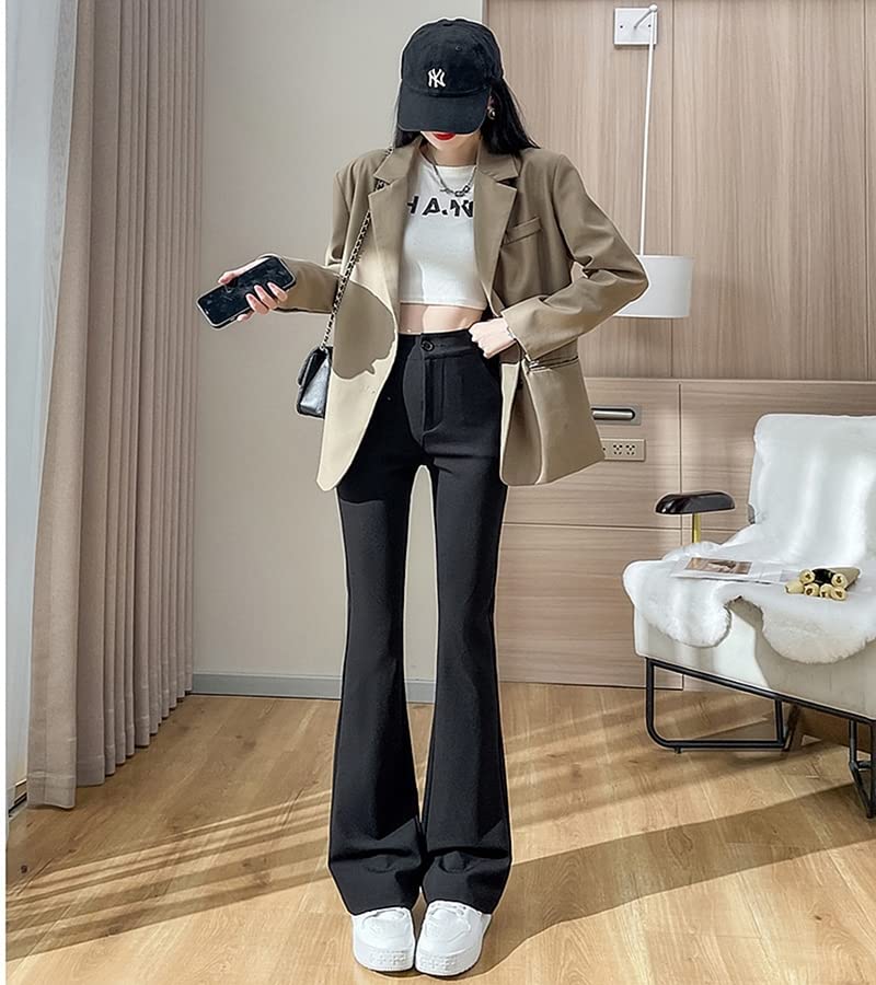 PAGASUS Center Seam Slit Stretch Long Comfortable Suitable for Tall and Short Loose Elegant No Women's Leggings, Pants, Fit, People, Spring, Summer,