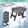 4in1 Multi Game Table 54 Foldable Combo Game Table Set with Ping Pong Hockey Pool Billiards and Foosball for Adults Ideal for H
