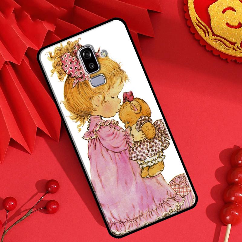 Sarah Kay pattern Case For Samsung J7 J5 J3 J1 2016 A3 A5 2017 J6 J4 Plus A6 A7 A8 A9 J8 2018 Cover Shell