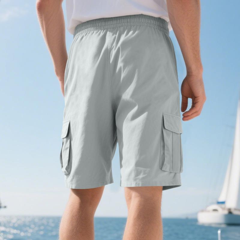 Summer Loose Multi-pocket Tooling Shorts Men's Squat Sports and Leisure Five-point Pants Men's