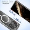 ABEEL For Honor Magic V5 5G Magnetic Case Clear PC Anti Scratch Phone Cover