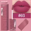 DUNUF 8-farbiger matter Samt glatter einfach aufzutragender quadratischer Tuben-Lippgloss wasserfester dreidimensional aufpolsternder Lippenstift