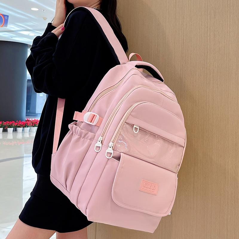 School bag children elementary school girls junior high school students high school students college students backpack multi-layer