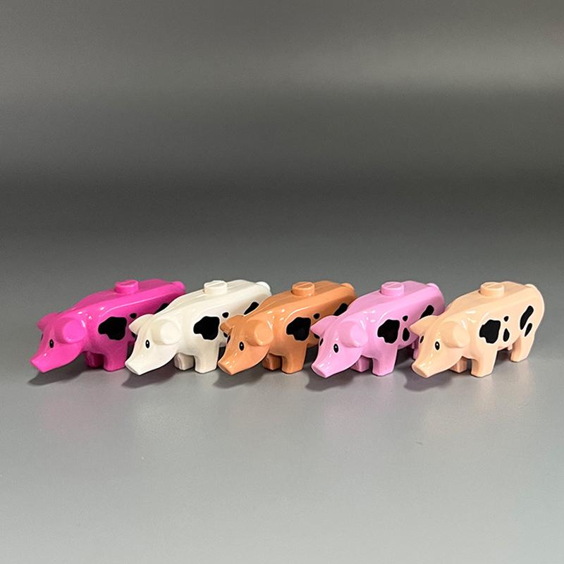 MOC Animal Scene Building Blocks Zoo Elephants Giraffes Chimpanzee Camels Goats Camel Parrots Pigeon Accessories Bricks Toys N09