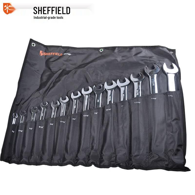 SHEFFIELD 14-Piece Imperial Combination Wrench Set 14-piece Imperial