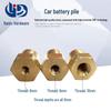 Brass Internal Thread Battery Terminal Connector for Car Battery Modifications (M6/M8/M10)