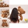 Bear Delightful Claire Large Plush Toy Deep Brown Teddy Bear For Snuggling Bliss