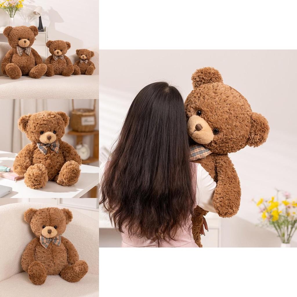 Bear Delightful Claire Large Plush Toy Deep Brown Teddy Bear For Snuggling Bliss