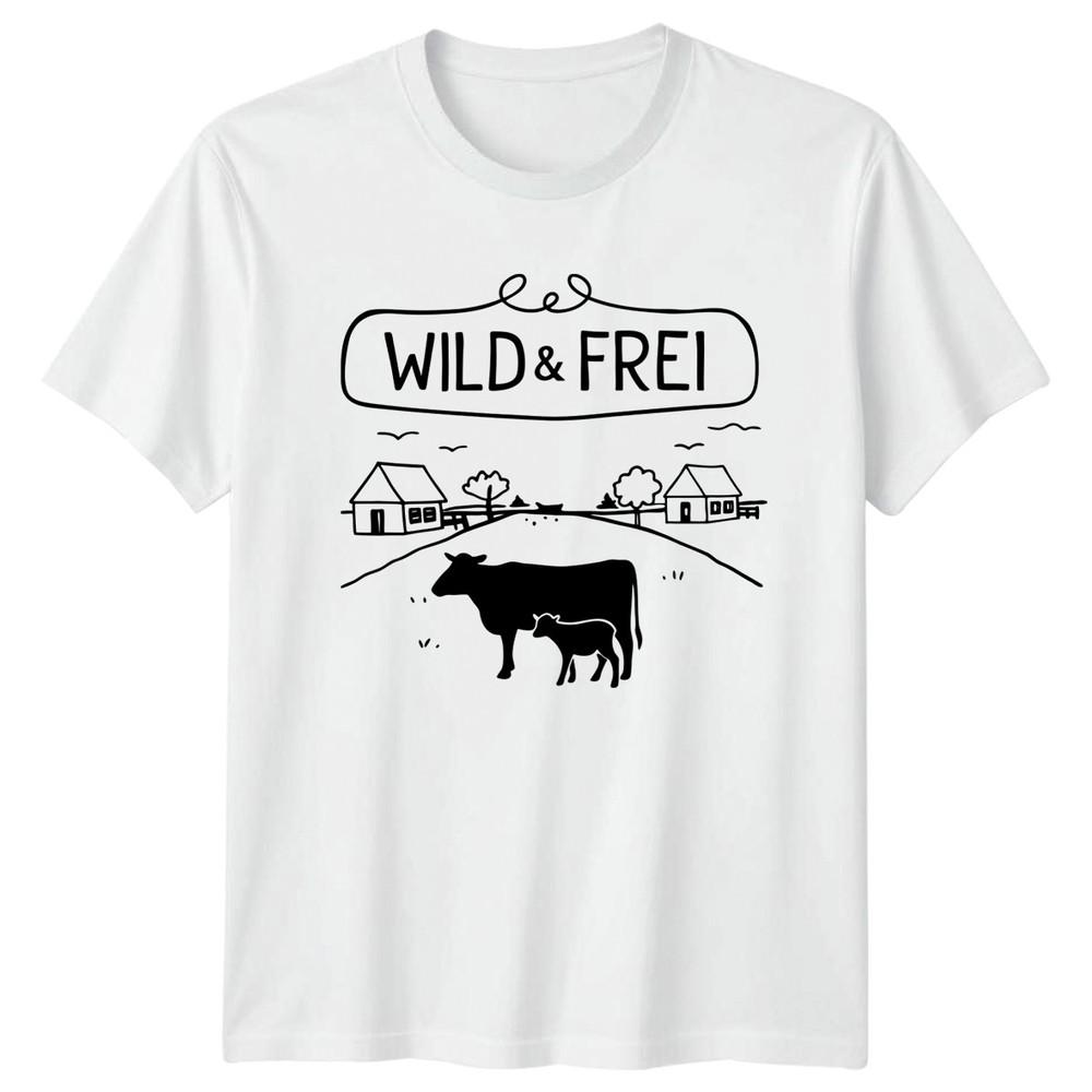 Wild Frei TShirt Cow Lover Farming Gift For Him And Her S