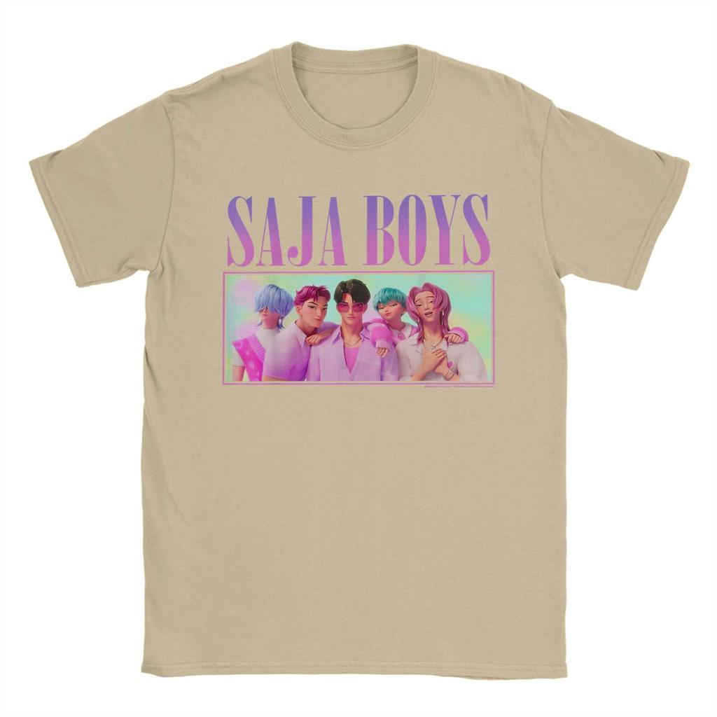 Men's T-shirts Kpop Demon Hunters Saja Boys Group Men's T-shirt