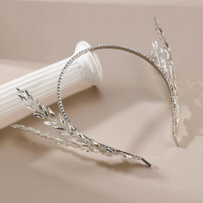 Sparkling Crystal Hairband Comfortable Bridal Hairband Alloy Texture Suitable for Fashion Girls and Mature Ladies