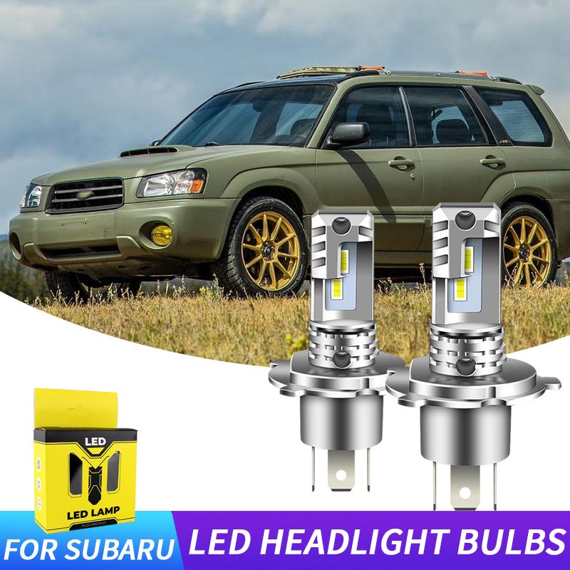 

2PC H4 9003 LED Headlight Bulbs CSP Fanless With Canbus High & Low Beam H4 LED Headlamp 12000lm For Subaru Forester 1998-2002 H4/9003/HB2 Hi/Lo